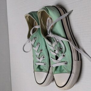 Converse All Star Seafoam Green Low Top Canvas Sneakers Size 6